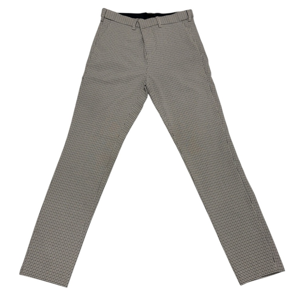 H&M Skinny Fit Coupe Moulante Checkered Pants